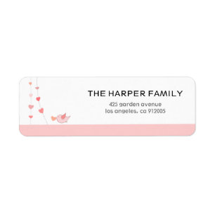 Bird with a heart Valentine's Day