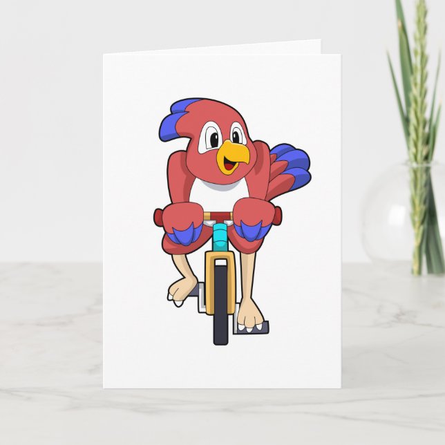 Bird with Bicycle Card (Front)