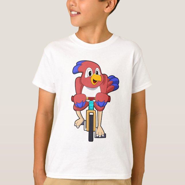 Bird with Bicycle T-Shirt (Front)
