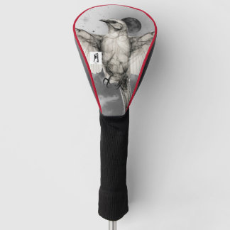 BIRD WITH BLACK MOON GOLF HEAD COVERS