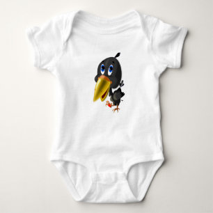 Bird with Heart Gift Baby Bodysuit