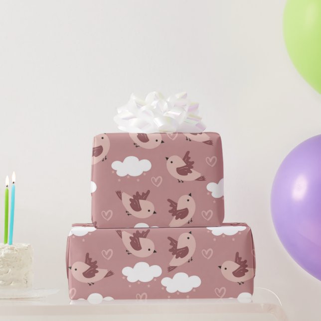 bird wrapping paper (Party Gifts)