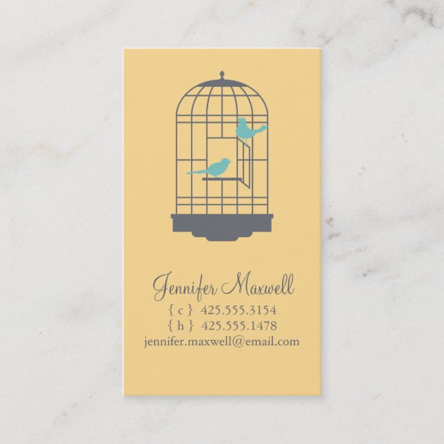 Birdcage Calling Card (Front)