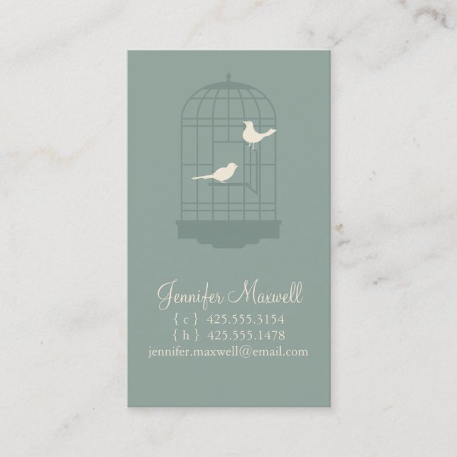 Birdcage Calling Card (Front)