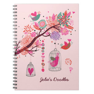 Birdcage Doodles Notebook
