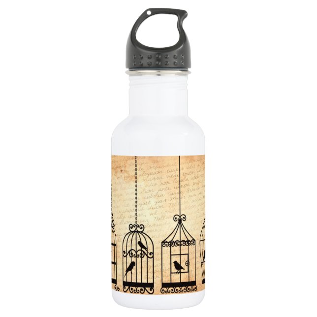 Birdcage Silhouettes 532 Ml Water Bottle (Front)