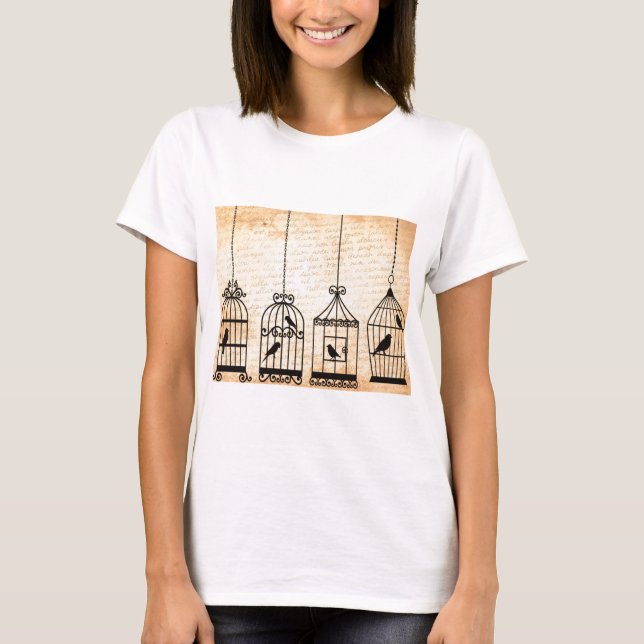Birdcage Silhouettes T-Shirt (Front)