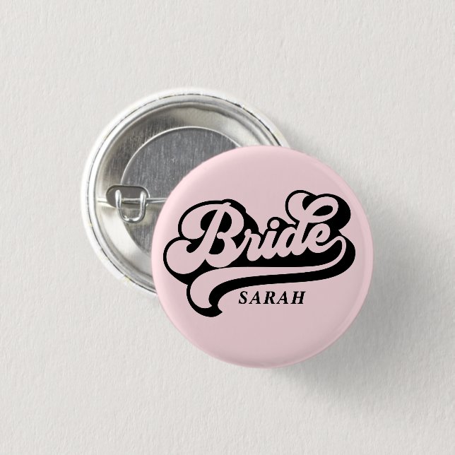 Birde Babe Custom Name Badge Button (Front & Back)