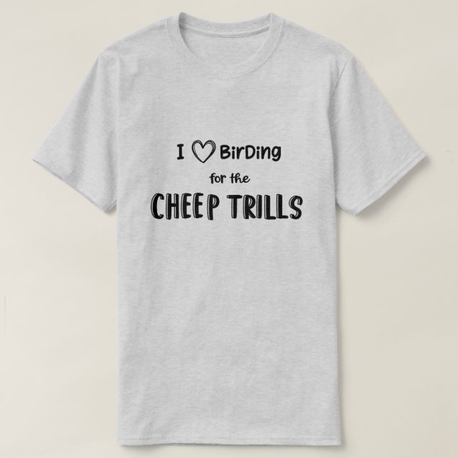 Birder Birding Fun Bird Watching Gift Club T-Shirt (Design Front)