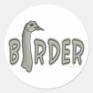 Birder Classic Round Sticker