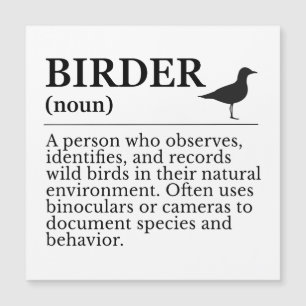 Birder definition - wild bird observer