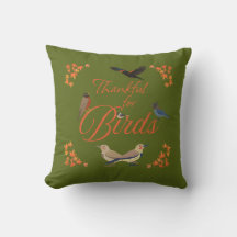 Birder's Autumn Thankful for Birds green