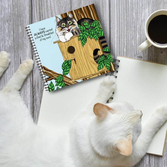 Birdhouse Bed Breakfast Cat Notebook (Creator Uploaded)