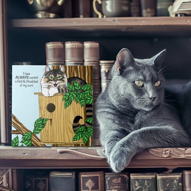 Birdhouse Bed Breakfast Cat Tile (Creator Uploaded)