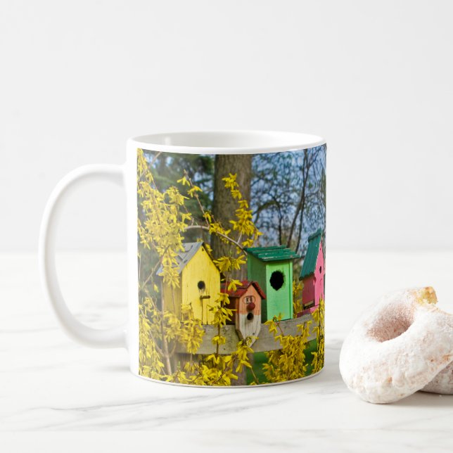 Birdhouse Boulevard  Coffee Mug (With Donut)