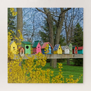 Birdhouse Boulevard Jigsaw Puzzle
