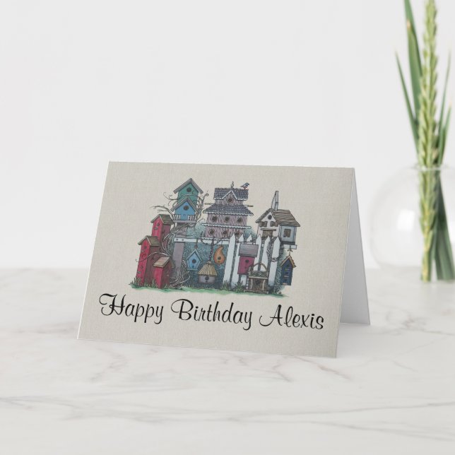Birdhouse Collection Card (Front)