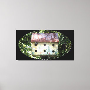 Birdhouse Edited Canvas Print