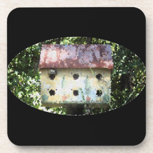 Birdhouse Edited Coaster