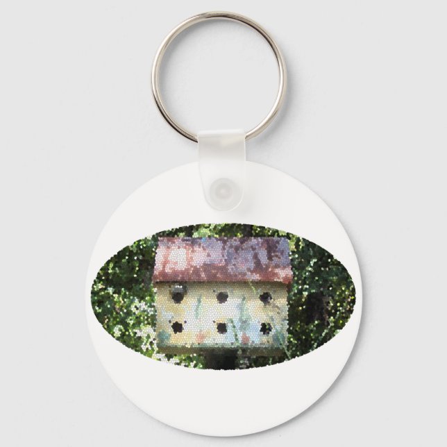 Birdhouse Edited Key Ring (Front)