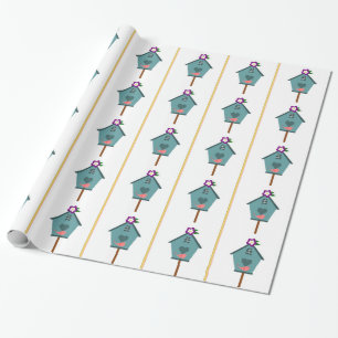 Birdhouse Wrapping Paper