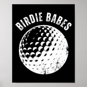 Birdie Babes Matching Funny Scramble Team Women's Poster