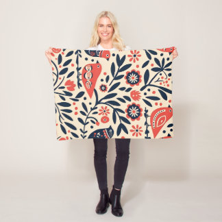 Birdie Bloomscape Fleece Blanket