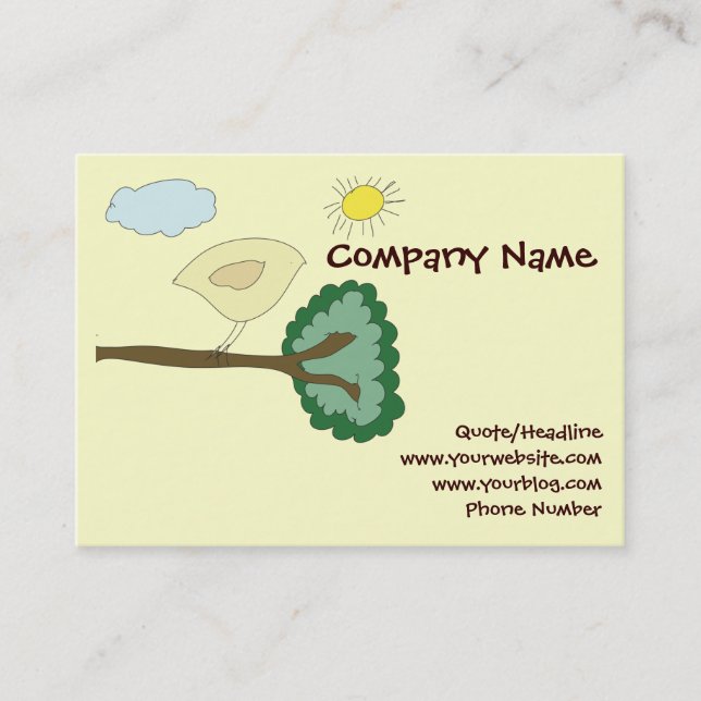 Birdie Chubby Website Card (Front)