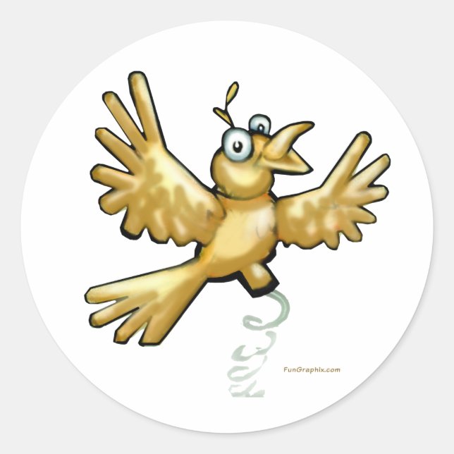 Birdie Classic Round Sticker (Front)