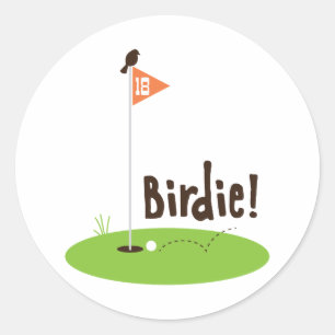 Birdie Classic Round Sticker