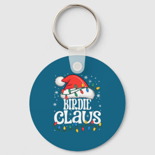 Birdie Claus Funny Xmas Christmas Grandma Holiday  Key Ring