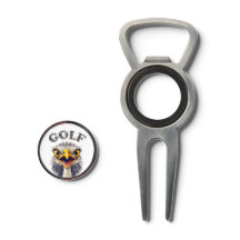 Birdie Divot Tool Bottle Opener with Marker