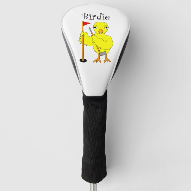 Birdie Golfer Chick Golf Head Cover (Front)