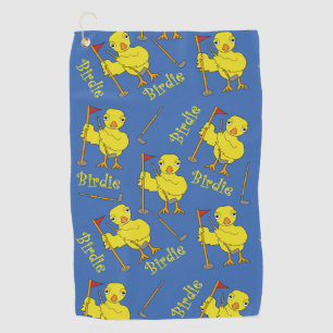 Birdie Golfer Chick Golf Towel