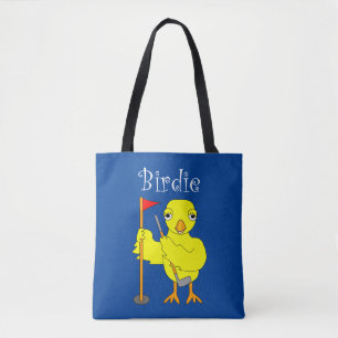 Birdie Golfer Chick Tote Bag