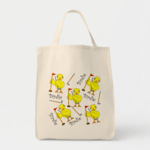 Birdie Golfer Chick Tote Bag