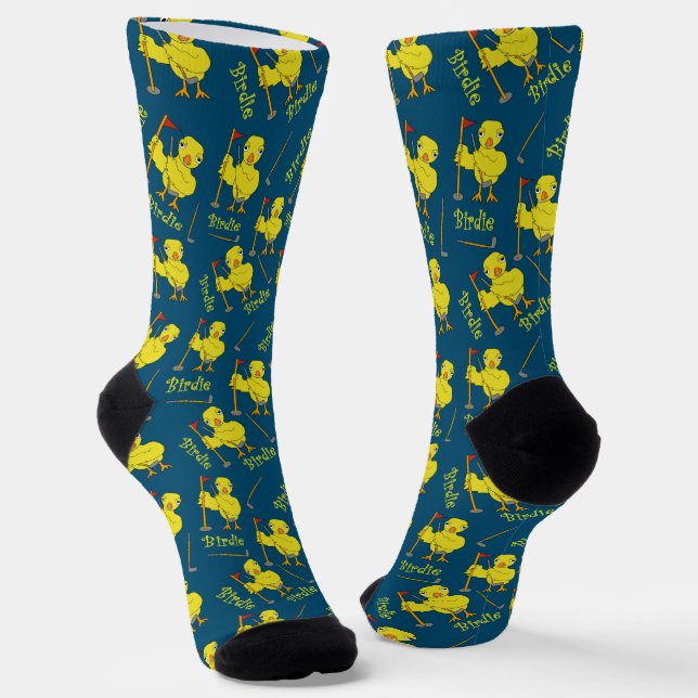 Birdie Golfing Chick  Tank Top Socks (Angled)