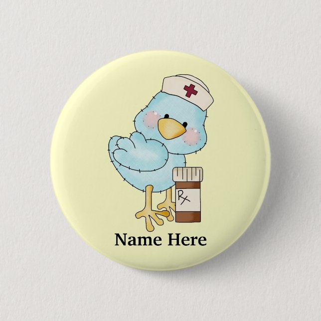 Birdie Nurse Button (Front)