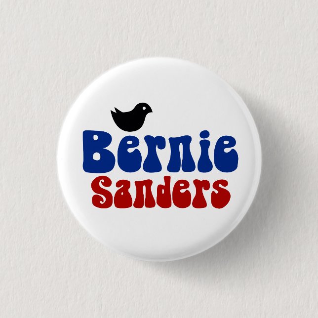 Birdie Sanders Retro Bernie POTUS 3 Cm Round Badge (Front)