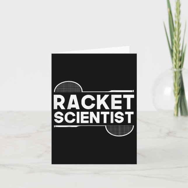 Birdie Shuttle Racket Scientist Badminton  Card (Front)