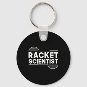 Birdie Shuttle Racket Scientist Badminton Key Ring