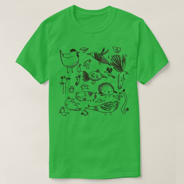 Birdies and a Pig T-Shirt (Design Front)