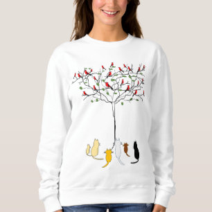 Birdies and cats sweatshirt