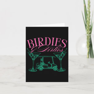 Birdies And Dirties Golf Birthday Dirty Martini Ta Card