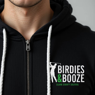 Birdies & Booze Adult Golf Club Member Birthday Hoodie