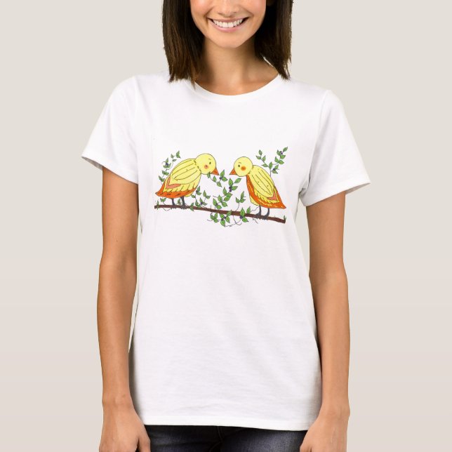 Birdies Up in the Tree T-Shirt (Front)
