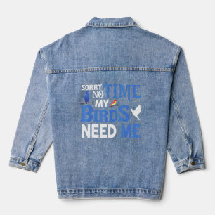Birding And Pet Birds Denim Jacket