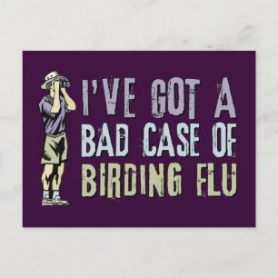 Birding Flu Postcard