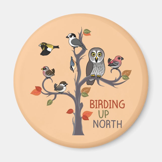 Birding Up North Magnet (Front)