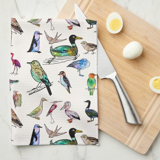 Birdlife Assortment Kitchen Towels (Quarter Fold)